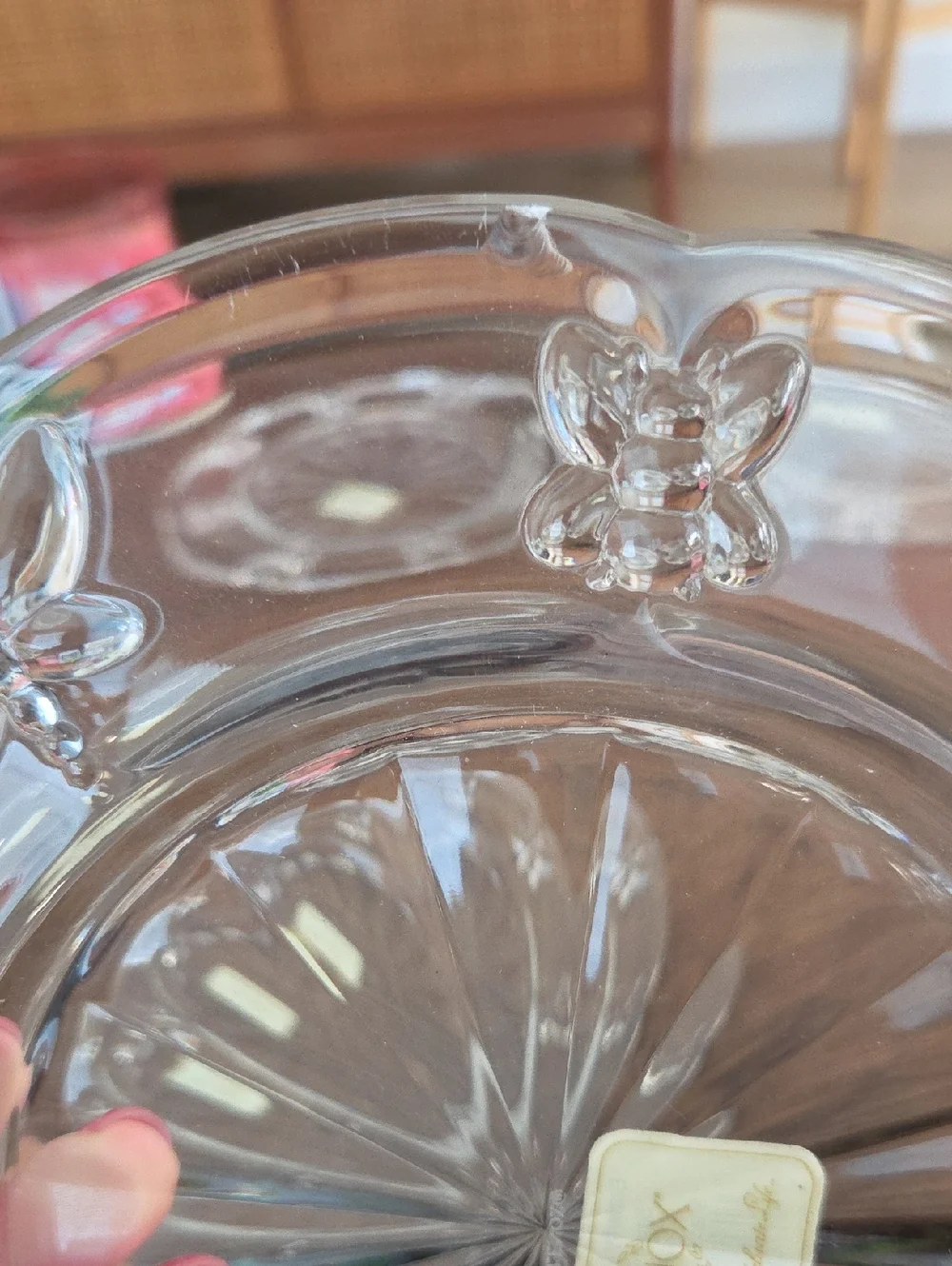 Lenox Butterfly Meadow 8" Crystal Salad Plates - Picture 8 of 11